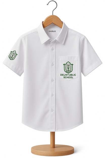 DPS White Shirt Half Sleeve | Boys