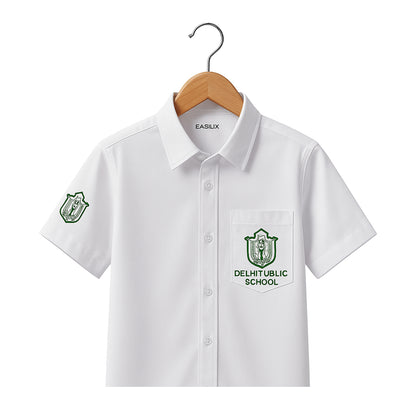 DPS White Shirt Half Sleeve | Boys