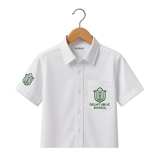 DPS White Shirt Half Sleeve | Boys